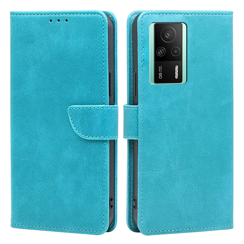 Phone Stand Case for Xiaomi Redmi K60E 5G Calf Texture PU Leather Phone Cover Wallet Phone Stand Case for Xiaomi Redmi K60E 5G Calf Texture PU Leather Phone Cover Wallet